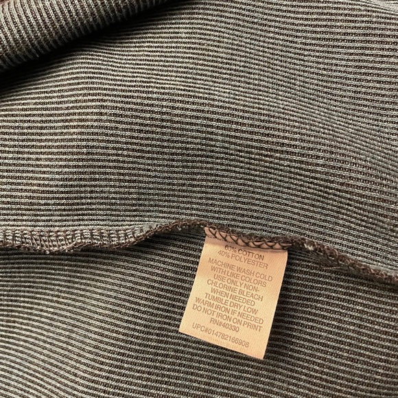 NWT HAGGAR Mens Mock CrewNeck Long Sleeve Qtr Zip Sweater Charcoal Gray XL - Picture 8 of 8